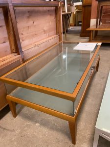 Tavolino Da Soggiorno In Legno E Vetro NUOVO DA ESPOSIZIONE 722/U