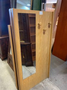 Mobile D'ingresso In Legno Con Specchio E Appendiabiti  USATO 768/U