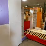 Cameretta Armadio 2 Ante Scorrevoli, Letto piazza e mezzo + libreria con scrivania 48