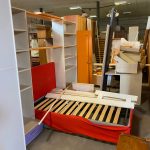 Cameretta Armadio 2 Ante Scorrevoli, Letto piazza e mezzo + libreria con scrivania 48