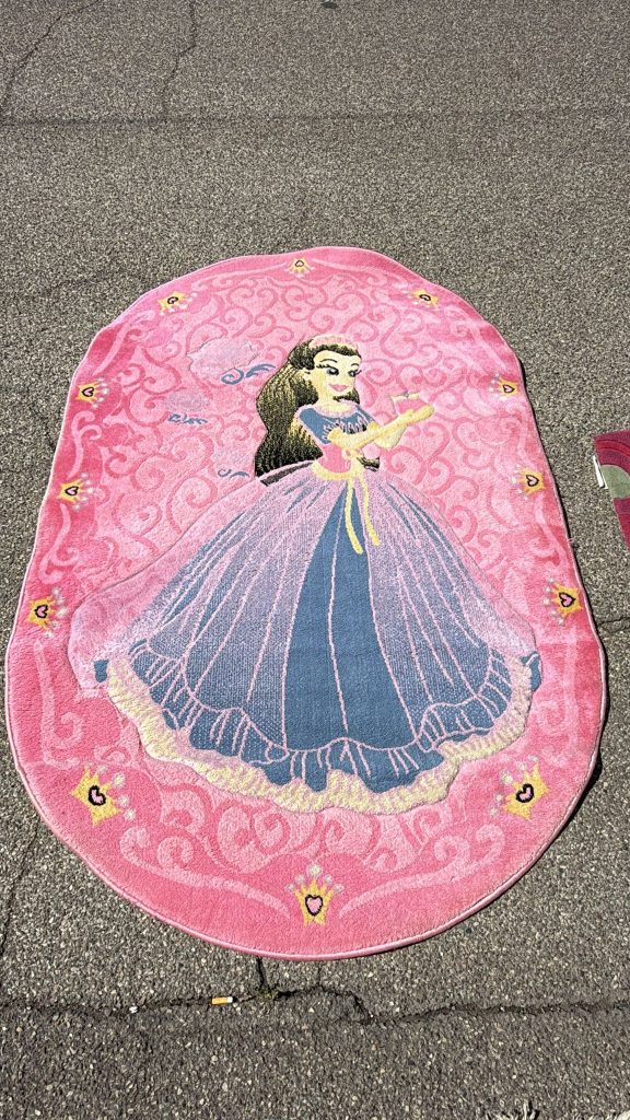 Tappeto Rosa Principessa 123x199 Usato 4129/U