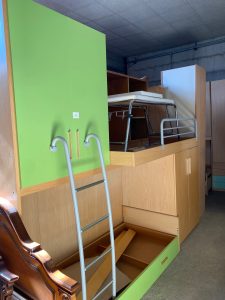 Cameretta Per Bambini Con 3 Posti Letto In Legno NUOVA DA ESPOSIZIONE 1117/U