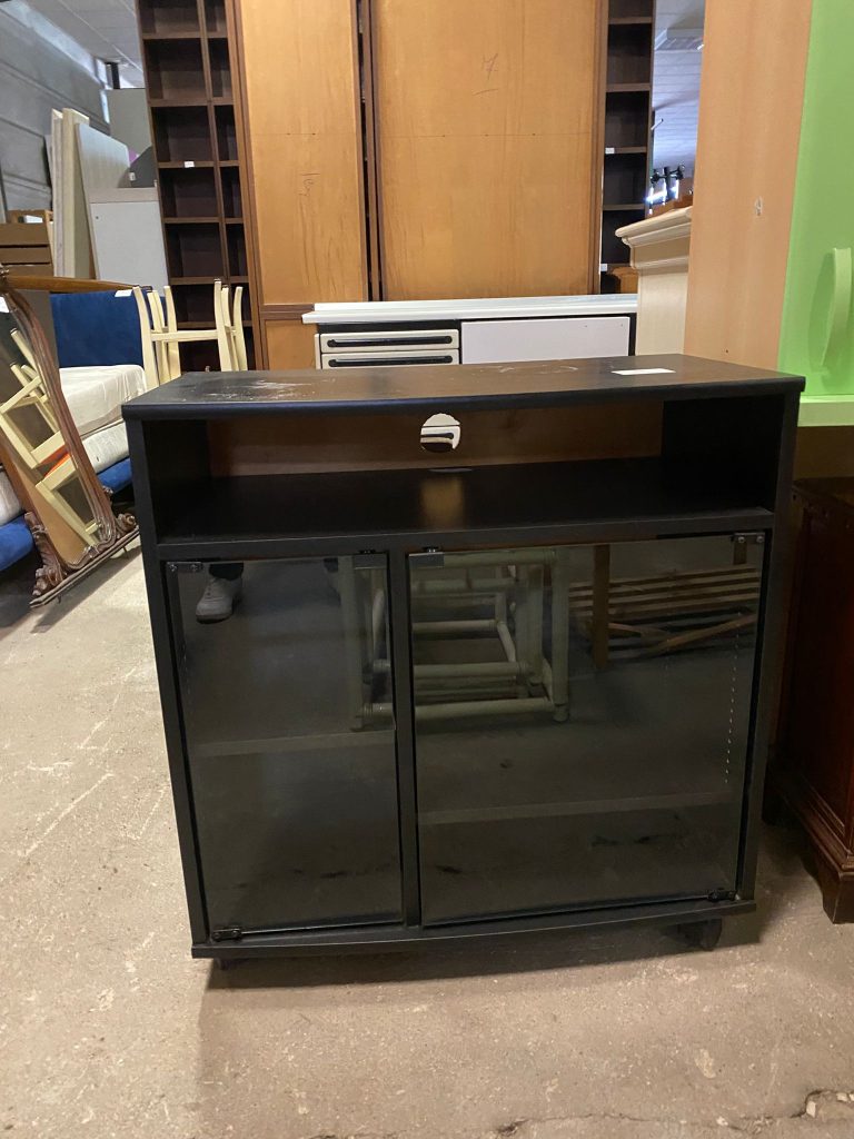 Mobiletto Piccolo Con 2 Porte In Vetro USATO 2525/U