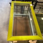 Tavolino In Legno Verde Con Vetro  USATO 837/U