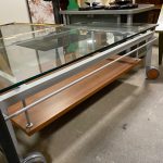 Tavolino In Vetro Con Le Ruote NUOVO DA ESPOSIZIONE 838/U