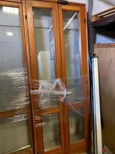 Porta Finestra Con Vetro E Telaio In Legno USATA 1122/U