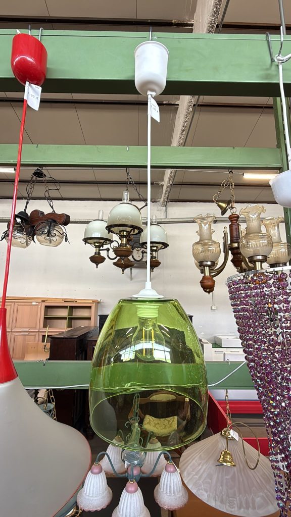 Lampadario A Pendolo Verde Usato 3595