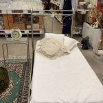 Letto Singolo In Ferro Battuto+Comodino+Materasso Usato 3851