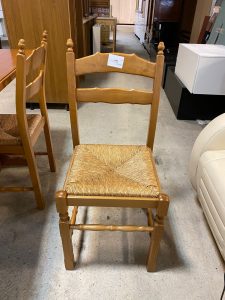 Set 4 sedie in legno seduta paglia USATE 3171/U