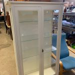 Vetrina bianca In Legno  Con Ante In Vetro USATA 543/U