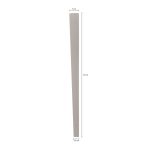 Confezione 4 gambe piramidali H 74 cm. in bianco frassinato