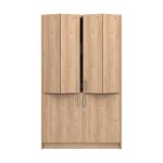 Cucina monoblocco Fold Evolution struttura e ante a libro rovere