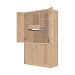 Cucina monoblocco Fold Evolution struttura e ante a libro rovere