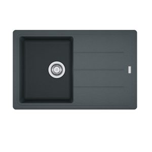 Lavello 1 vasca con gocciolatoio reversibile Franke BFG 611 78x50 cm. in fragranite grafite