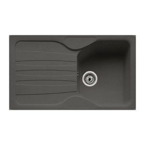 Lavello 1 vasca con gocciolatoio reversibile Franke CUG 611 in fragranite grafite