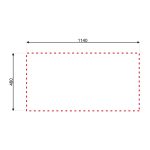 Lavello incasso cucina MP1162SX acciaio116x50 cm due vasche e gocciolatoio sinistro