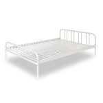 Letto matrimoniale Genoa in metallo bianco
