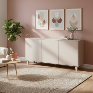 Madia Nimes Moran con 3 ante e struttura colore beige