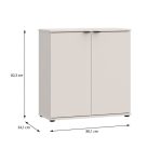 Mobile multiuso Segno con due ante  L 80 cm. colore cashmere
