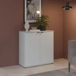 Mobile multiuso Segno con due ante L 80 cm. colore grigio chiaro
