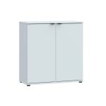 Mobile multiuso Segno con due ante L 80 cm. colore grigio chiaro