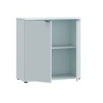 Mobile multiuso Segno con due ante L 80 cm. colore grigio chiaro