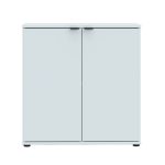 Mobile multiuso Segno con due ante L 80 cm. colore grigio chiaro