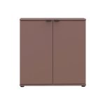 Mobile multiuso Segno con due ante L 80 cm. colore terracotta