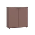 Mobile multiuso Segno con due ante L 80 cm. colore terracotta