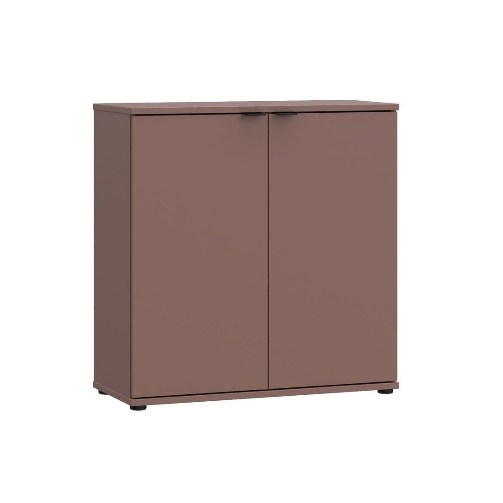 Mobile multiuso Segno con due ante L 80 cm. colore terracotta