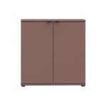 Mobile multiuso Segno con due ante L 80 cm. colore terracotta