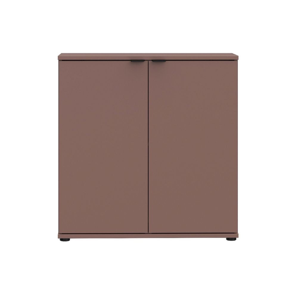 Mobile multiuso Segno con due ante L 80 cm. colore terracotta
