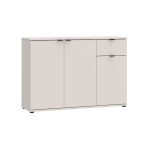 Mobile multiuso Segno con tre ante e 1 cassetto L 120 cm colore cashmere