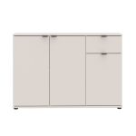 Mobile multiuso Segno con tre ante e 1 cassetto L 120 cm colore cashmere