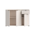 Mobile multiuso Segno con tre ante e 1 cassetto L 120 cm colore cashmere