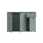 Mobile multiuso Segno con tre ante e 1 cassetto L 120 cm colore verde salvia