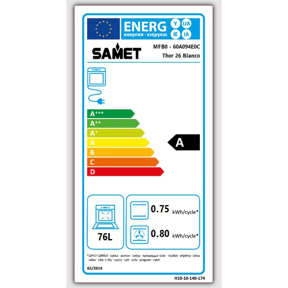 Samet Forno multifunzione Thor bianco A