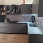 Cucina Piano Lavoro In Hpl Con Elettrodomestici Usato 788