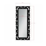 Specchiera Anna in espanso con cornice nero lucido