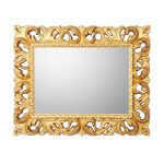 Specchiera Madrid con decoro in stile barocco oro