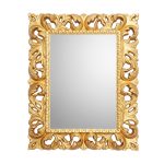 Specchiera Madrid con decoro in stile barocco oro
