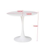 Tavolo Derek colore bianco opaco 120x73 H