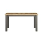 Tavolo allungabile Essenza con piano rovere e struttura grigio scuro