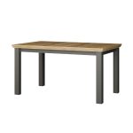 Tavolo allungabile Essenza con piano rovere e struttura grigio scuro