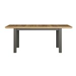 Tavolo allungabile Essenza con piano rovere e struttura grigio scuro