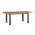 Tavolo allungabile Essenza con piano rovere e struttura grigio scuro