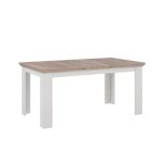 Tavolo allungabile Forma con piano in rovere e struttura bianca