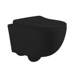 WC sospeso YJ-2381MB 36.5x48.5x36.5 cm nero opaco smaltato