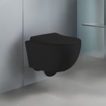 WC sospeso YJ-2381MB 36.5x48.5x36.5 cm nero opaco smaltato