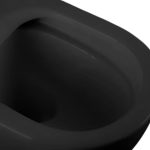 WC sospeso YJ-2381MB 36.5x48.5x36.5 cm nero opaco smaltato